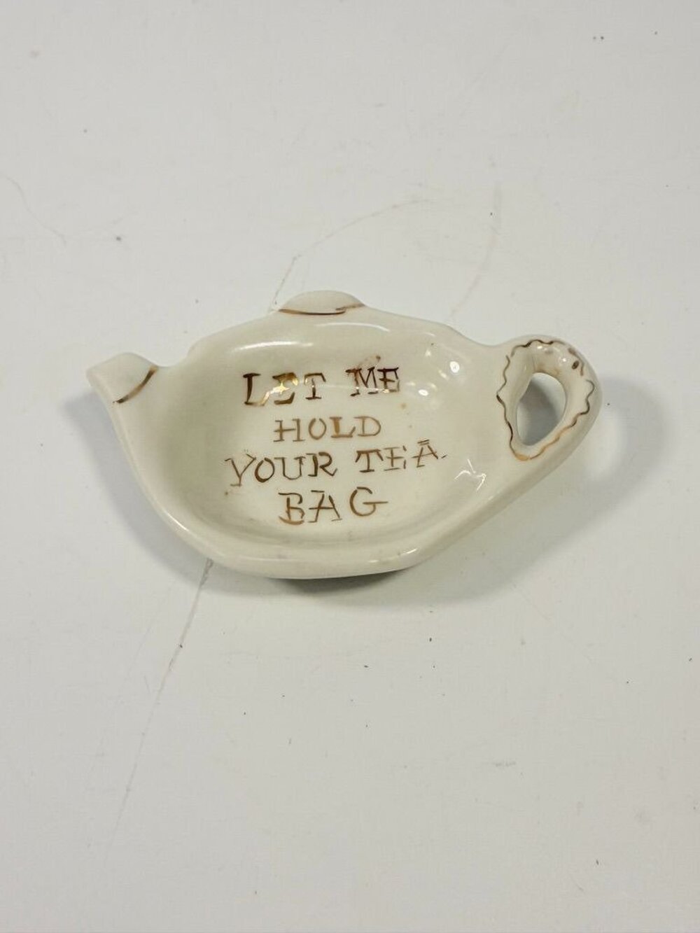 Tea Bag Holder Let me Hold your Tea Bag Lu Arts of California Ceramic Hand Paint - Picture 6 of 15
